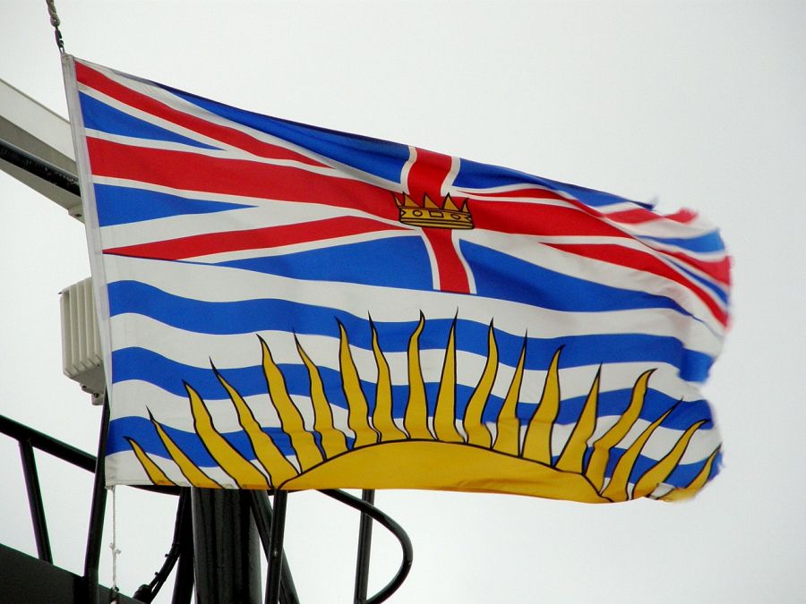 </who>The flag of British Columbia.