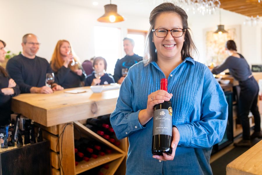<who>Photo Credit: NowMedia/Gord Goble</who> Scene from Three Sisters Winery