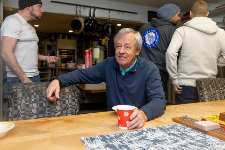 <who>Photo Credit: NowMedia/Gord Goble</who> Discovery House Community Engagement Coordinator Dennis Sweetnam enjoyed the open house Saturday afternoon