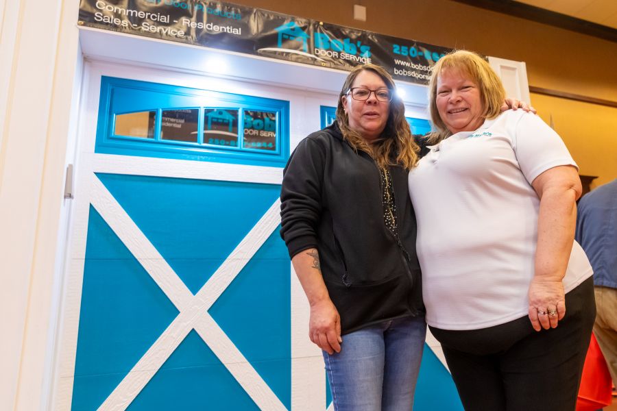 <who>Photo Credit: NowMedia/Gord Goble</who> Tammy Haycroft and Michelle Swetlikoe of Bob's Door Service