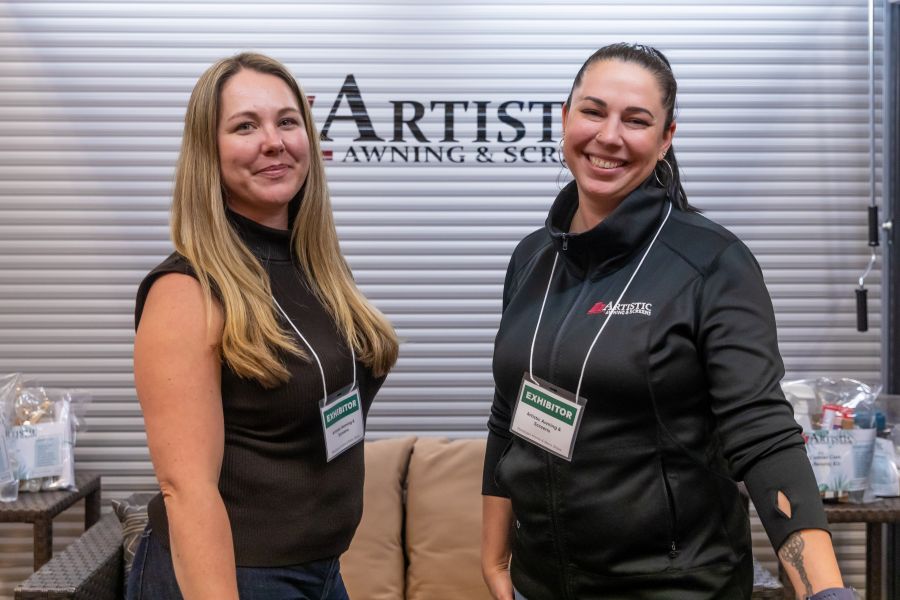 <who>Photo Credit: NowMedia/Gord Goble</who> The Artistic Awning and Screens booth