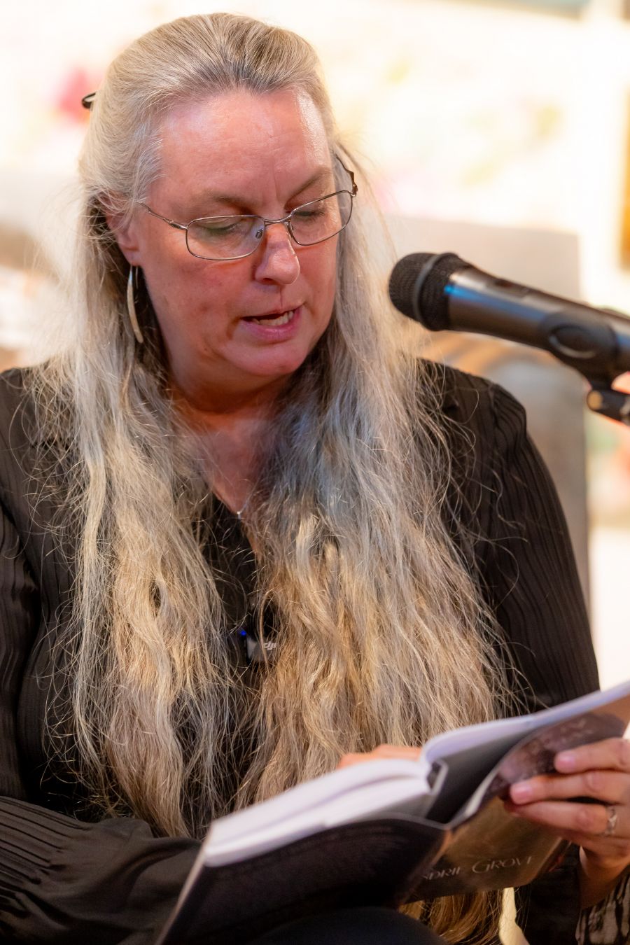 <who>Photo Credit: Gord Goble></who> Kindrie Grove's August event at Kaleden's Frog City Cafe