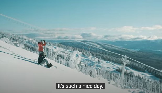 </who>A screenshot from the portion of the video spotlighting Big White Ski Resort.