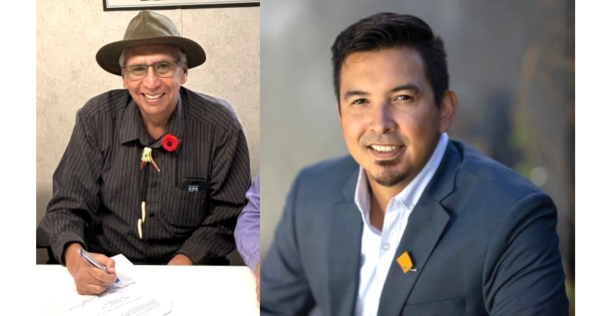 </who>Dan Wilson, left, is chief of the Vernon-based Okanagan Indian Band, and Jordan Coble is chair of the Syilx Nation national resource committee and a councillor with Westbank First Nation.