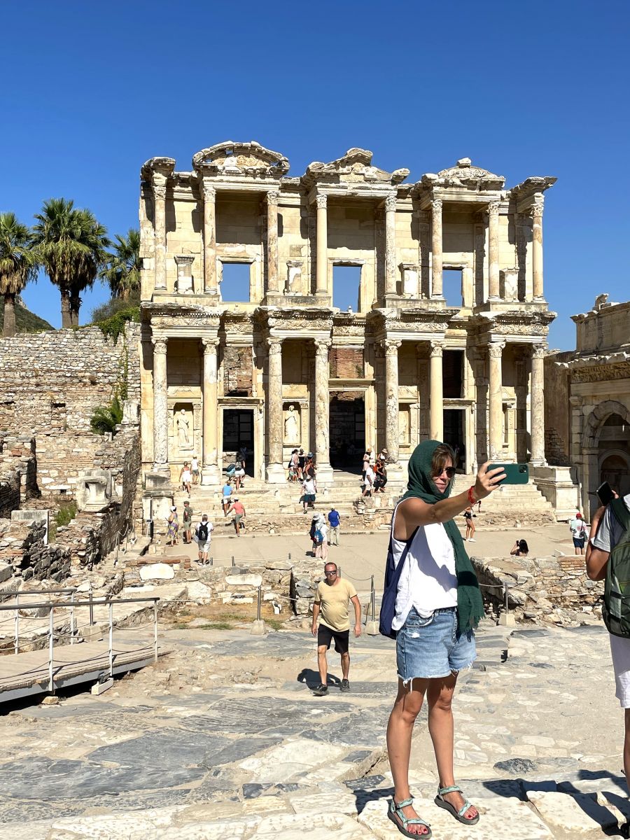 <who>Photo credit: Steve MacNaull/NowMedia Group</who>The Celsus Library at Ephesus is a selfie magnet.