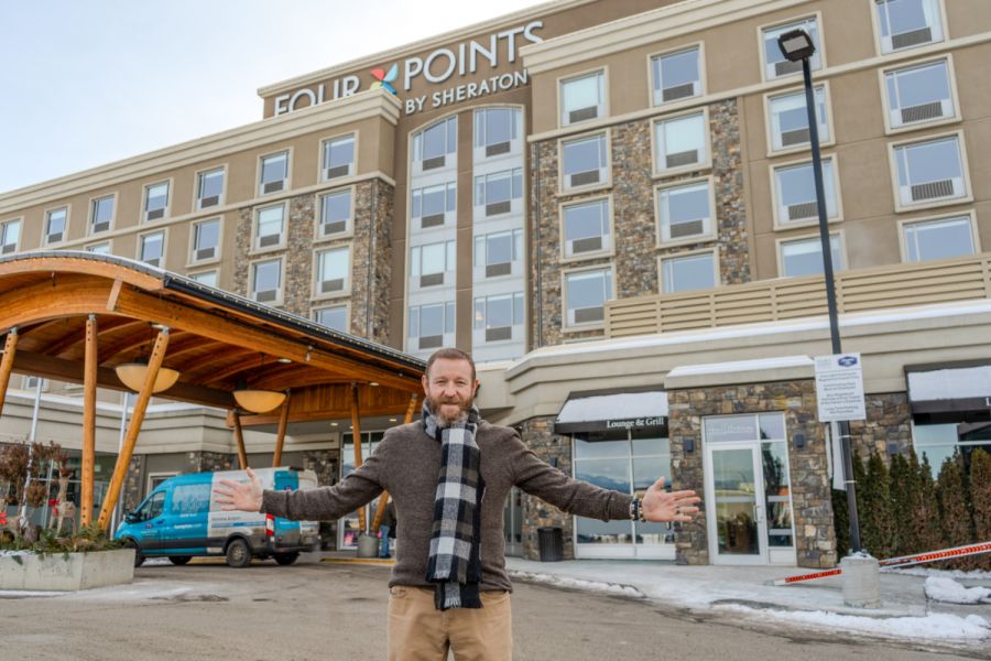 <who>Photo credit: Argus Properties</who>Four Points general manager Jason Guyitt.