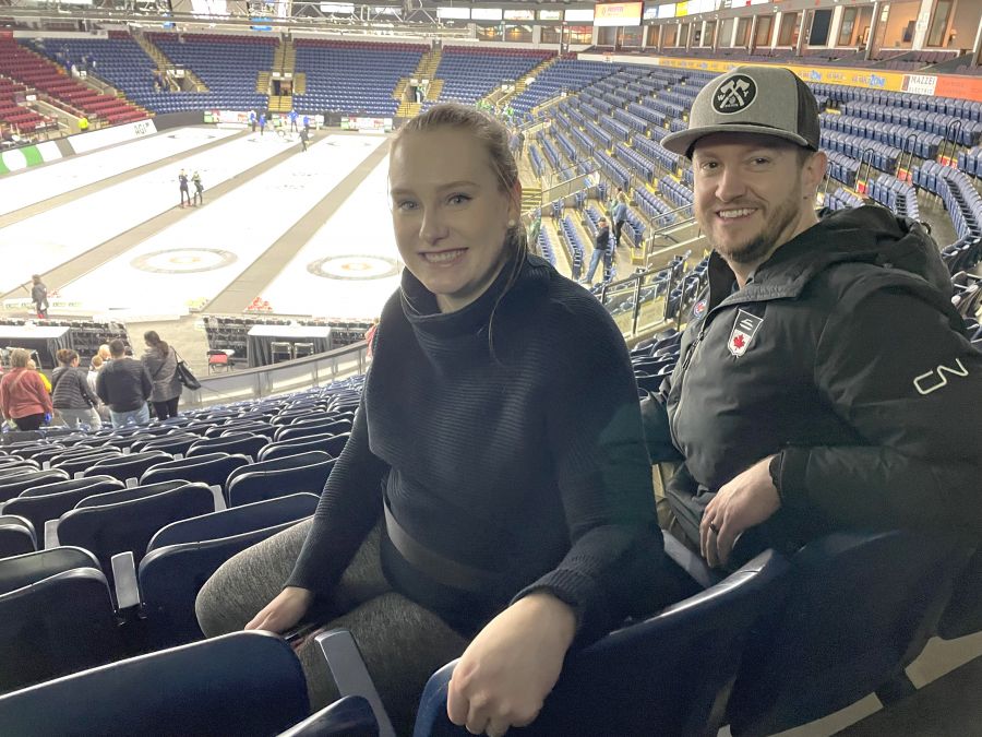 </who>Corryn Brown, the skip of Team BC at the recent Scotties Canadian women's curling championship, and her husband Matt Whiteford from Kamloops.