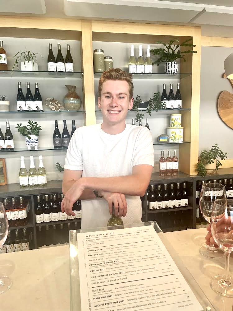 <who>Photo credit: supplied by Chaine des Rotisseurs</who>Max Brayer, 23, of Kelowna won the Canada's 'top young sommelier' at a competition in Calgary.