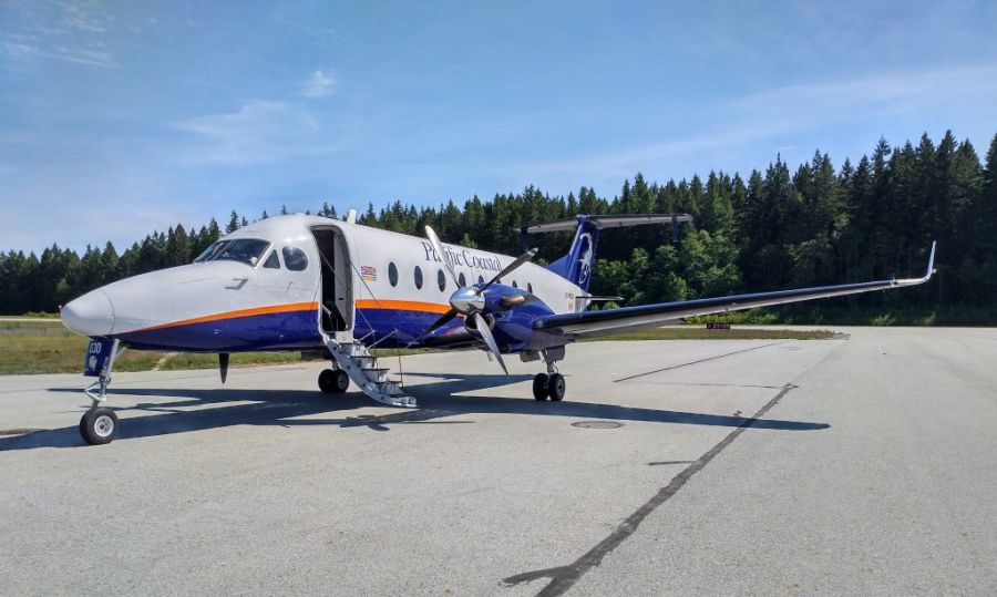 </who>Pacific Coastal is flying the 19-seat Beechcraft 1900 turbo-prop plane on the new Kelowna-Cranbrook route.
