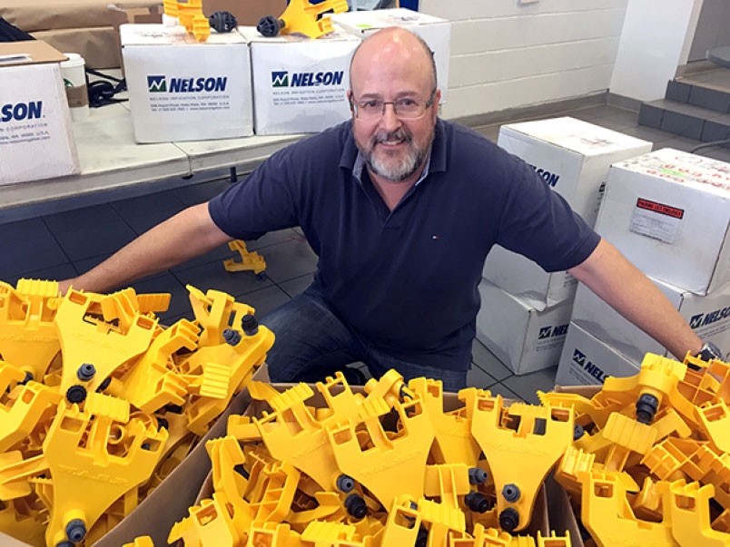 <who>Photo credit: WASP</who>Randy Cowling is the president of WASP Manufacturing, which makes and distributes wildfire protection equipment.