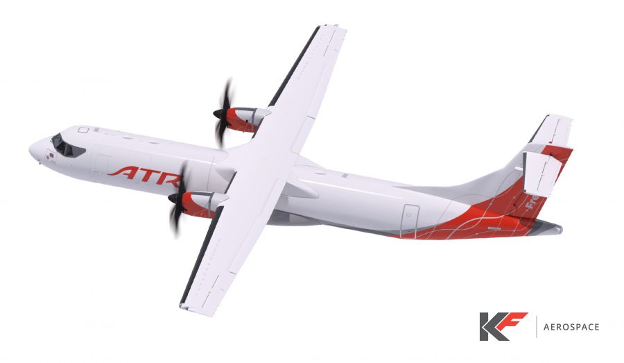 <who>Photo credit: KF Aerospace</who>KF Aerospace will get three new ATR72-500F freighter planes to transport Purolator packages.