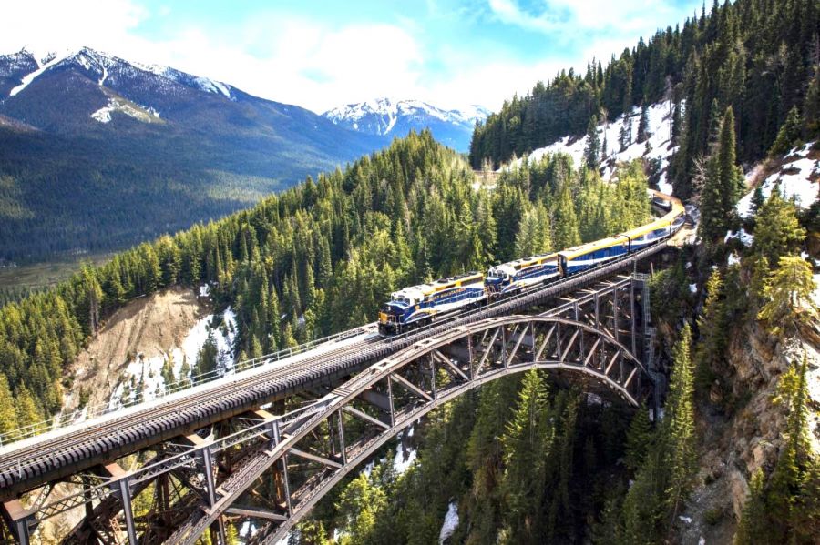 <who>Photo credits: BC Hospitality Association</who>A two-day journey on the Rocky Mountaineer train from Vancouver to Calgary is one of the grand prizes.