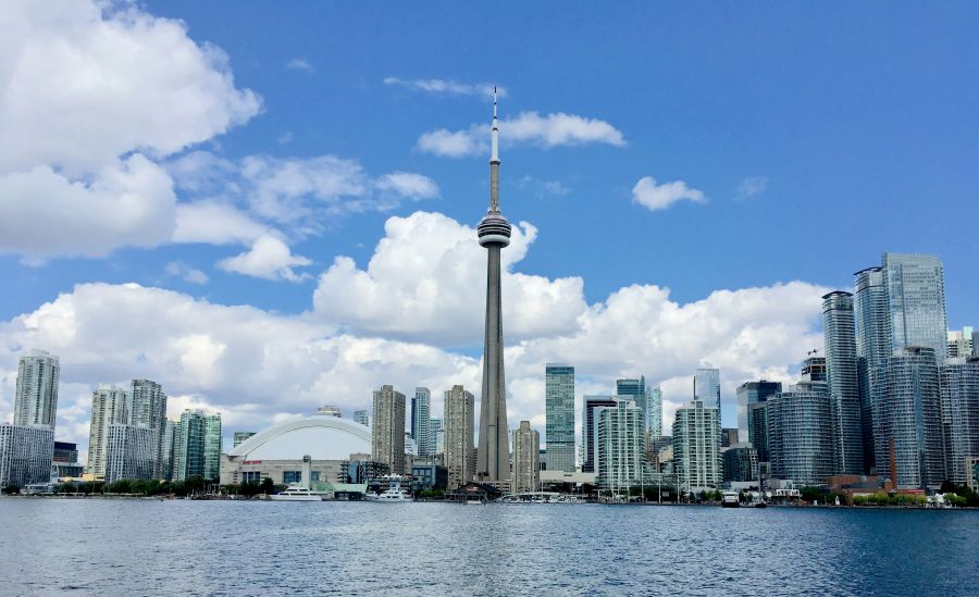 </who>Porter Airlines will start flying between Kelowna and Toronto (pictured) on May 14.