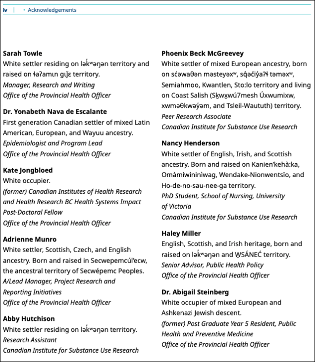 <who> Photo credit: OPHO </who> A page in the "acknowledgements" section of the report.