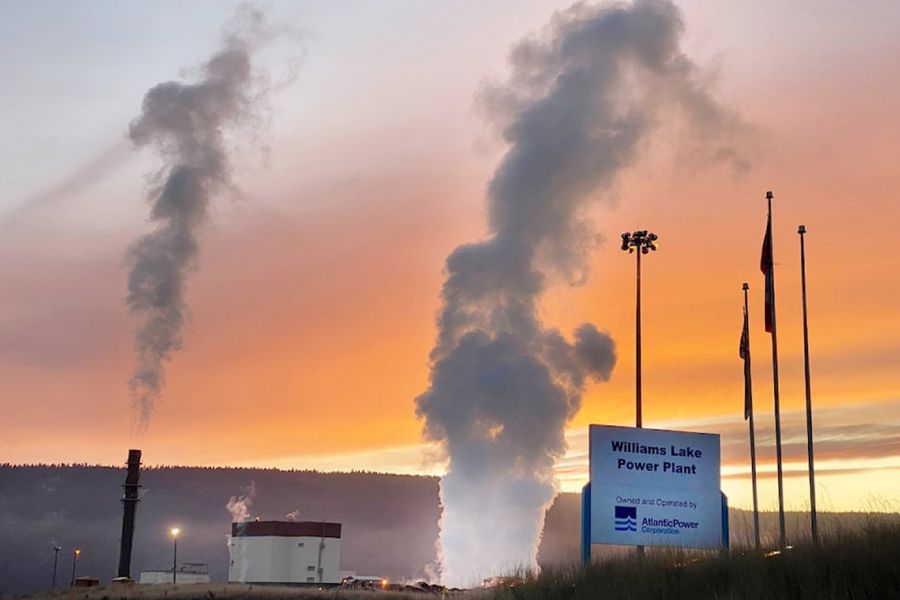 <who> Photo Credit: Andie Mollins</who> Atlantic Power biomass energy power plant in Williams Lake.