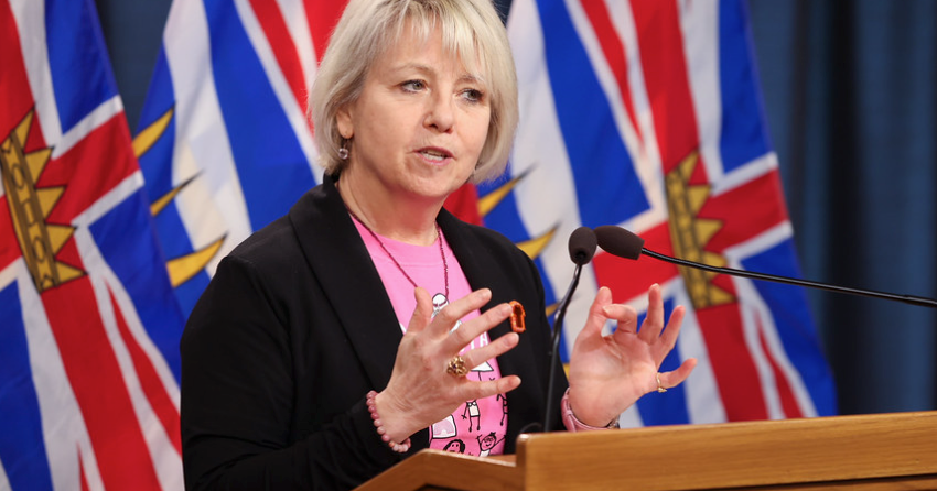 <who> Photo credit: Government of BC </who> A file photograph of Dr. Bonnie Henry.