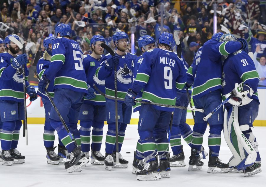 <who>Photo Credit: Getty Images</who>The Canucks biggest stars like Quinn Hughes, JT Miller, Elias Pettersson, Brock Boeser and Thatcher Demko will be in Penticton for training camp in September.