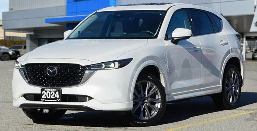 <who>Photo credit: Car Gurus</who>This 2024 Mazda CX-5 SUV with 28,000 kilometres on it is listed for sale in the Okangan for $37,201. In Nova Scotia, a similar vehicle would like be $29,000.