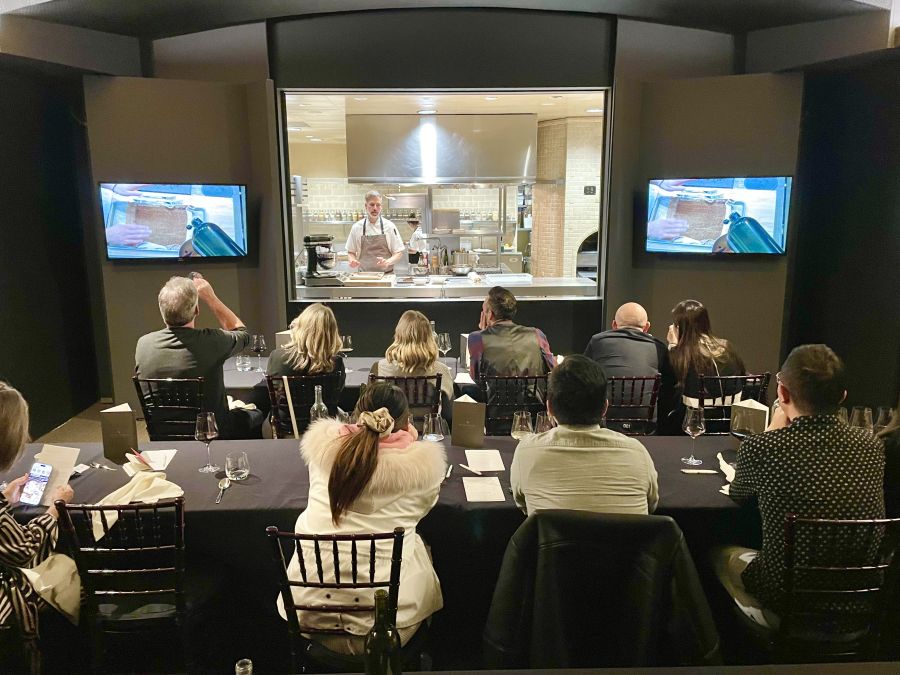 <who>Photo credit: Steve MacNaull/NowMedia Group</who>Classes at Mission Hill Winery are in the Culinary Theatre.