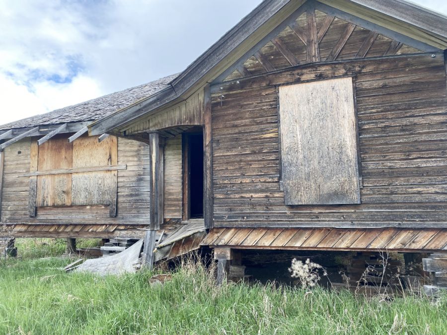<who> Photo Credit: Andie Mollins, Local Journalism Initiative Reporter</who> During its active days, the 150 Mile Courthouse served many purposes from a jail, post office, courtroom and a family residence. The current building was constructed in 1913.