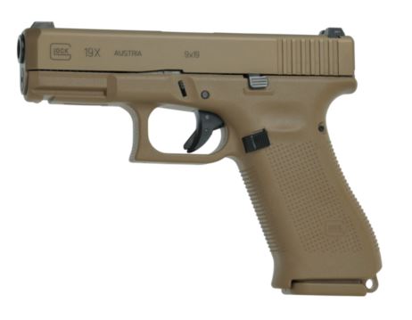 <who>Photo Credit: Chilliwack RCMP</who>Stock photo of a real Glock 19X handgun