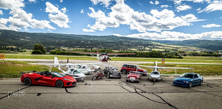 <who>Photo credit: Deans Lens</who>The organizers of the Wings & Wheels show brought out some great samples of planes and cars for this shot to promote the Saturday event.