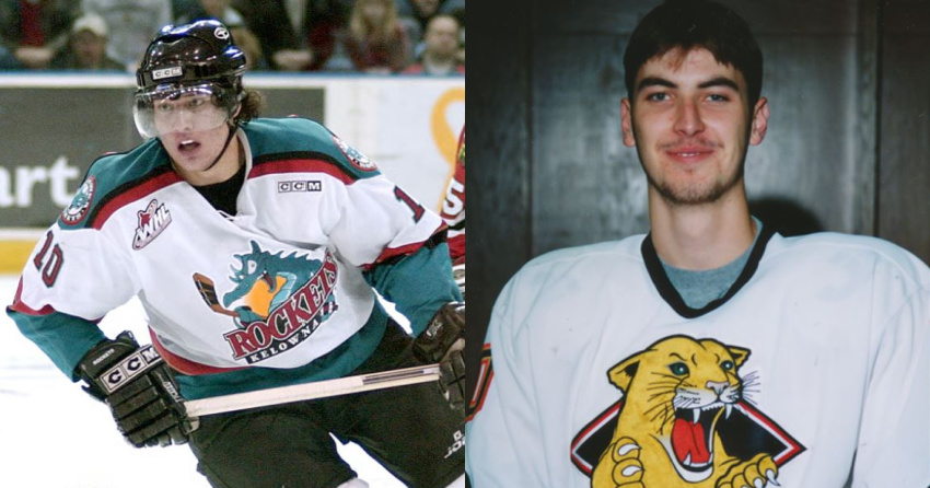 <who>Photo Credit: NowMedia/WHL</who>Duncan Keith and Zdeno Chara during their WHL days.