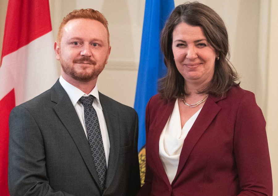<who> Photo credit: Canadian Press </who> Alberta Premier Danielle Smith and Minister of Justice Mickey Amery.