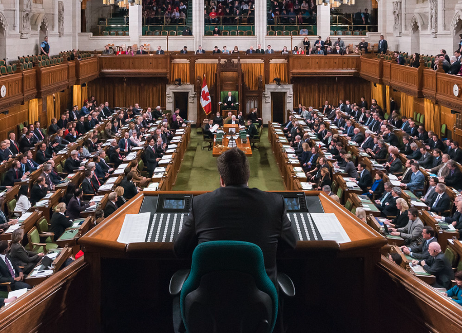 <who> Photo credit: Library of Parliament </who> The House of Commons.