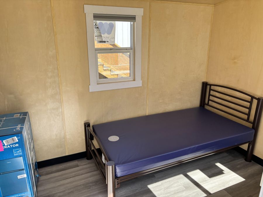 <who>Photo Credit: NowMedia</who>The inside of one of these tiny homes.