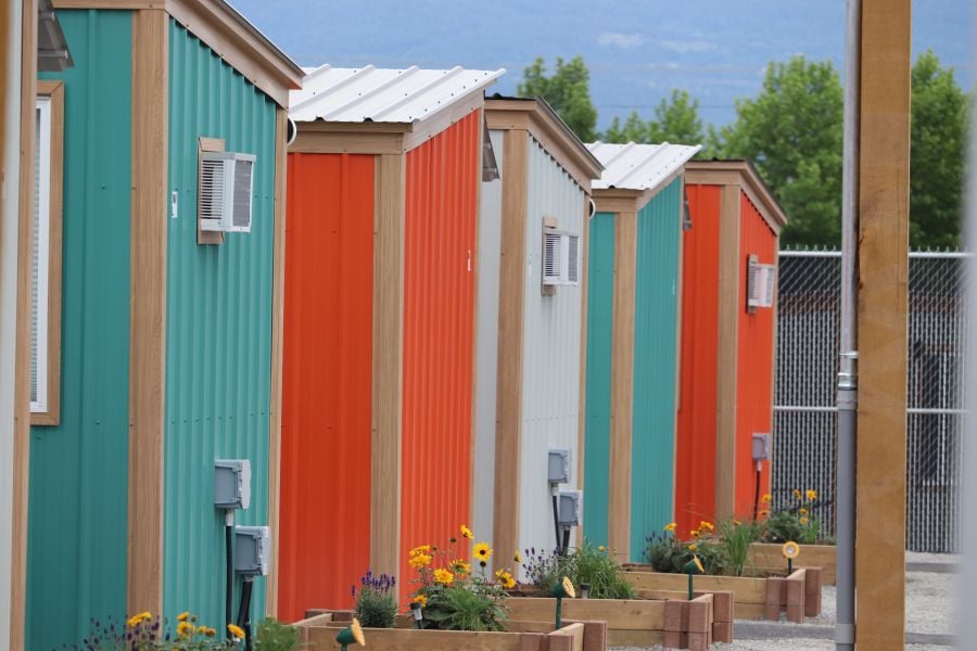 <who>Photo Credit: NowMedia</who>Kelowna's 3rd tiny home site, which opened over the summer.
