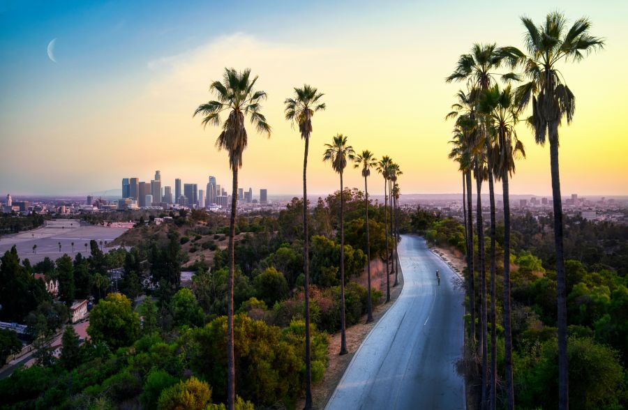 <who>Photo credit: Venti Views on Unsplash</who>Los Angeles has a population of 18.3 million and a semi-arid Mediterranean climate.