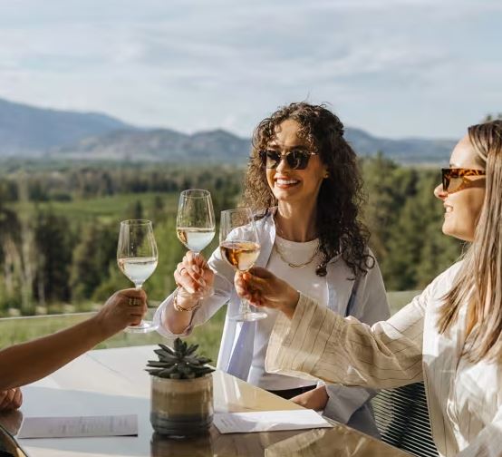 <who>Photo credit: Tourism Kelowna</who>Wine tasting is a good way to show your love for Kelowna.