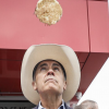 Splat!: Prime Minister Carney struggles with pancakes at Calgary Stampede