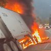 <span style="font-weight:bold;">UPDATE:</span> Hwy 1 partially reopens through the Fraser Canyon after fiery morning crash