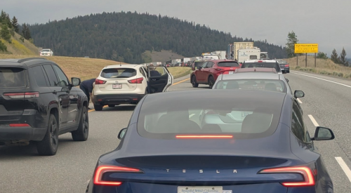 Vehicle incident slowing northbound traffic on the Coquihalla