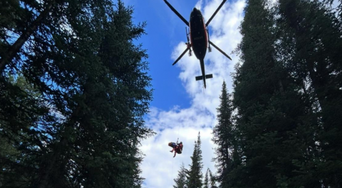 Motorcyclist rescued by helicopter from Okanagan backcountry